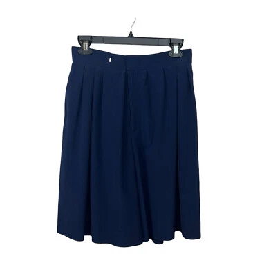 Gucci Navy Culotte Shorts Skort Hi Rise 100% Wool Women’s Sz 40 Authentic - Image 1 of 4