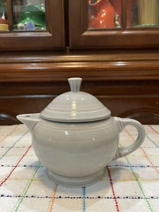 Fiesta 2 Cup Teapot With Lid Pearl Gray NWT Pristine - Picture 1 of 15