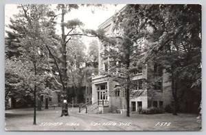 Kemper Hall Kenosha Wisconsin RPPC Echt Foto Postkarte Schule Gebäude Bäume - Bild 1 von 2