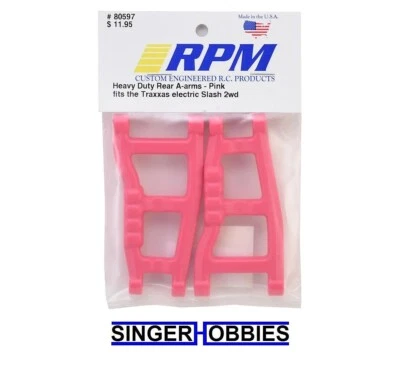 Brazos A traseros Traxxas Slash RPM 80597 (ROSA) (2) NUEVOS EN PAQUETE RPM80597 HH Foto 1 de 2