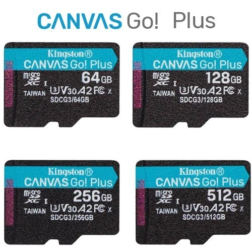 KINGSTON A2 200MBs micro SD SDHC SDXC 512GB 256GB 128GB 64GB C10 Memory Card LOT - Image 1 of 1