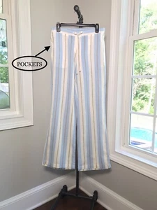 Tommy Bahama Linen Blend Easy Pool Beach Pants Pockets - Women’s 4 - Picture 1 of 9