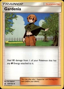 2x (SM05-124 PARALLEL FOIL) Gardenia (U) Pokemon Ultra Prism Card # 124 - Picture 1 of 1