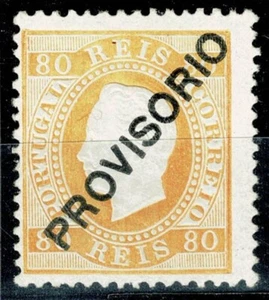 Portugal, 1892/3, # 88 dent. 12 3/4, denteado curto, MH - Foto 1 di 2