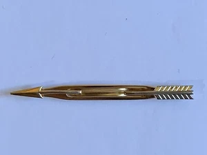 Swank Tie Bar Clasp Clip Gold Arrow Vintage - Picture 1 of 4