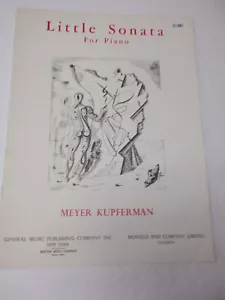 Meyer Kupferman Little Sonata for Piano Solo Sheet Music - Picture 1 of 3