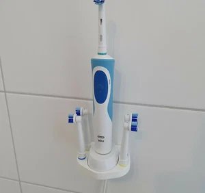 Wandhalter Zahnbürstenhalterung für Oral-B Genius, PRO, Vitality mit 4-Aufnahmen - Bild 1 von 10