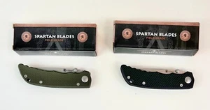 2 PACK - Folding Knife 3.120” Blade Spartan Talos Black & Green Handle SFBL7 - Picture 1 of 10