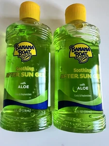 New Lot of 2 Banana Boat Soothing AFTER SUN ALOE GEL 8 oz X 2 - Picture 1 of 3