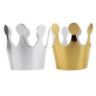  Paper Crowns Party Hats for Adults Princess Decorations Gold Edging