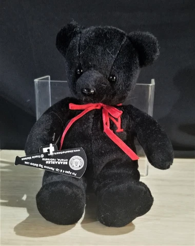 Nebraska Huskers 1999 Black Bearables Bleacher Bear 8” Plush Stuffed Animal Cover