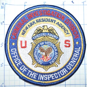 NEWARK NEW JERSEY VETERANS AFFAIRS CRIMINAL INVESTIGATION POLICE DEPT PATCH - Picture 1 of 1