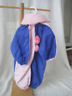 Puppen Clown Anzug, Puppe 50 cm, rosa/blau