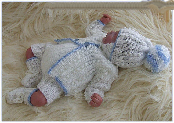 BABY KNITTING PATTERNS DK 25 JACOB BOYS OR REBORN DOLLS PRECIOUS NEWBORN KNITS