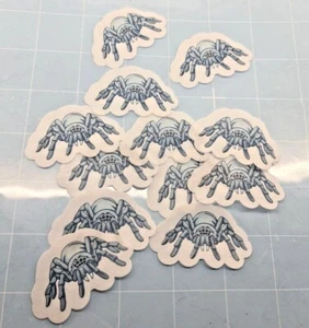 PRECUT Tarantula Spiders x 21 Cupcake Toppers Edible Wafer Paper Fairy Cakes - Picture 1 of 7