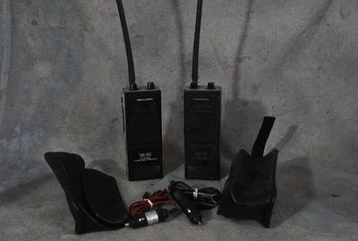 Set 2 Realistic TRC-207 Black 40-Channel Portable Walkie-Talkies w/ case & cords - Image 1 of 4