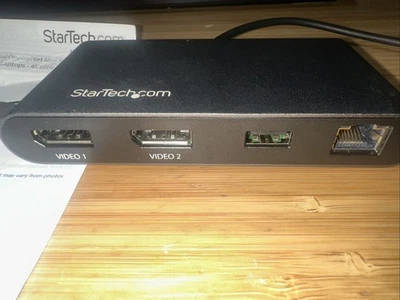 StarTech TB3DKM2DP Thunderbolt 3 Dual DisplayPort Mini Docking Station - Image 1 of 4