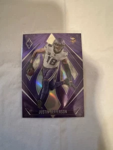 2024 Panini Phoenix - Justin Jefferson #91 Purple Fade Minnesota Vikings �� - Bild 1 von 2