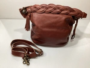 Lucky Brand Hobo Leder Handtasche mit geflochtenem Riemen & Umhängegurt SCHÖN!!!! - Bild 1 von 14