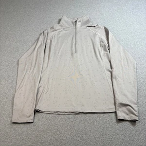 Under Armour Jacket Men XL Gray ColdGear Quarter Zip Pullover Comfort Running - Picture 1 of 9