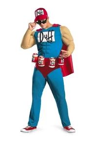 Disfraz de Halloween Los Simpson Duffman Cerveza - Hombre Adulto Talla XL - Imagen 1 de 8