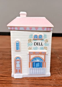 Vintage The Lenox Spice Village Dill Fine Porcelain Gewürzdose 1989 Retired - Bild 1 von 7