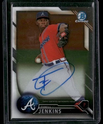 2016 Bowman Chrome #BCAP-TJ Tyrell Jenkins Prospects Autographs - Image 1 of 2