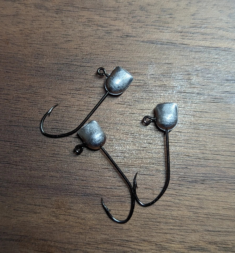 RALLY TIME JIGS 1/16oz Hatchet Jigheads With #4 Mustad Sickle Hook Bulk Unpainted (50ct)