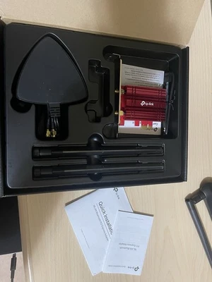 TP-Link Archer TXE75E AXE5400 Wi-Fi 6E PCIe – Bluetooth 5.2 – Completo - OTTIMO - Immagine 1 di 4