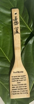 Wood Spoon personalized kitchen tool “best gifts  custom Blessed food customized - Image 1 of 4