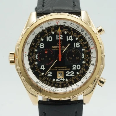 BREITLING NAVITIMER CHRONO-MATIC HERREN UHR AUTOMATIK H22360 44MM 18K 750 GOLD - Bild 1 von 4