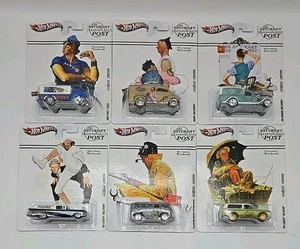 Hot Wheels 2011 La posta del sabato sera. Norman Rockwell set completo di 6! - Foto 1 di 8