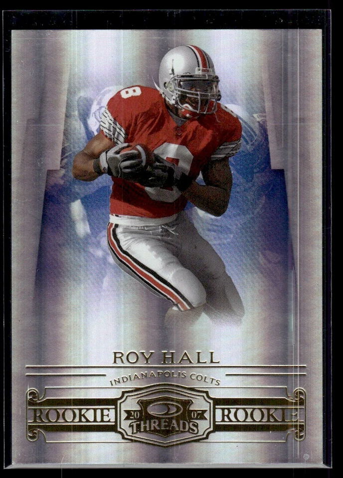 2007 Donruss Threads Roy Hall Rookie 486/999 Indianapolis Colts #165 - Image 1 of 2