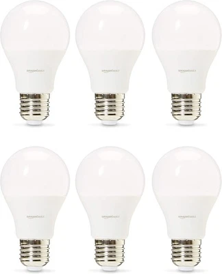 Amazon Basics LED Bulbs E27 10.5W 75W Equivalent Cool White Non-Dimmable 6 Pack - Image 1 of 4