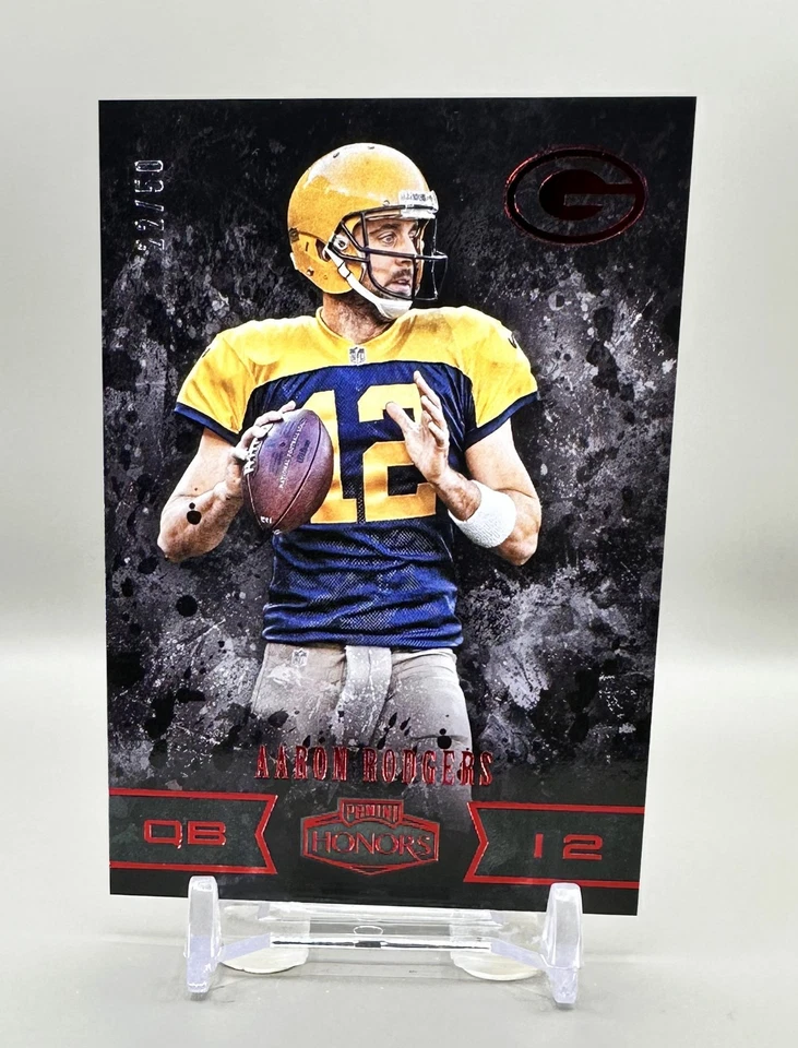 2016 Panini Honors Football #26 (Red) AARON RODGERS [22/50] - Image 1 of 2