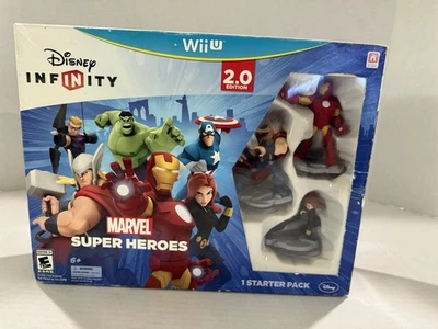 NEW Wii U Disney Infinity 2.0 Marvel Super Heroes Game Starter Pk  Authentic 6+ - Image 1 of 4