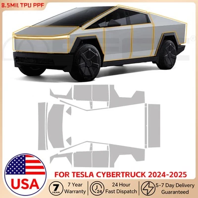 8.5Mil Matte PPF For Tesla Cybertruck 2024 Full Car Paint Protection Film PreCut - Image 1 of 4