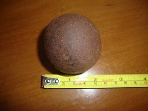 Civil War Cannon Ball 2" Cast Iron 1 pound 2.6 ounces - Picture 1 of 4