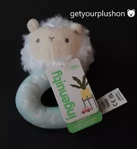 2021 INGENUITY KIDS2 SHEPPY RING RATTLE 6" PLUSH TOY * NEW - Picture 1 of 2