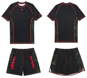 Hot Sale Design Albino and Preto Elektronic Rash Guard SS Fitted Short (Loose) - Picture 1 of 6