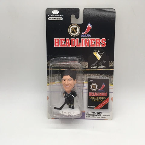 Headliners Mario Lemieux Pittsburg Penguins NHLPA Figure 1997 Vintage Cover