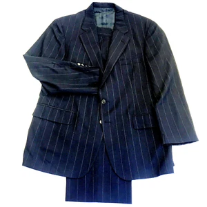 Polo University Club Suit Ralph Lauren 42 44 S Wool Gray Stripe Pants 36 Men USA - Picture 1 of 18