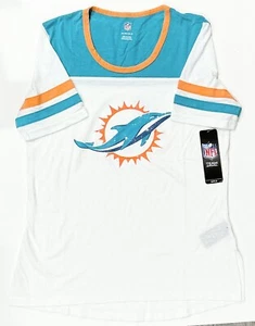 Miami Dolphins NFL Football L-XL Girls Shirt Team Apparel Size 16 - Picture 1 of 2