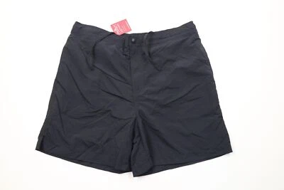 Deadstock 复古 Lands End 男式大号空白膝上衬里短裤黑色 — 第 1/4 张图片