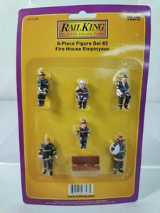 NUEVO JUEGO DE FIGURAS DE 6 PIEZAS MTH RAIL KING #2 EMPLEADOS DE BOMBEROS ESCALA O #11046 - Imagen 1 de 1