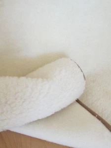 Wolldecke gelockt Naturfarben Tagesdecke Schurwolldecke Decke 100% Merinowolle  - Bild 1 von 2