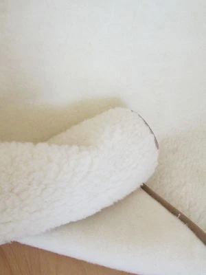 Wolldecke gelockt Naturfarben Tagesdecke Schurwolldecke Decke 100% Merinowolle  - Bild 1 von 2