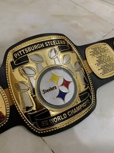 NF L Pitts burgh Steelers Wrestling World Championship 2mm brass - Picture 1 of 8