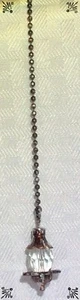 Handcrafted Faceted Glass Bronze Silver Rose Gold Gunmetal Ceiling Fan Pull - Picture 1 of 4