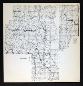 1942 Colorado Map Routt County Steamboat Springs Mt Harris Mine Hayden Oak Creek - Picture 1 of 4